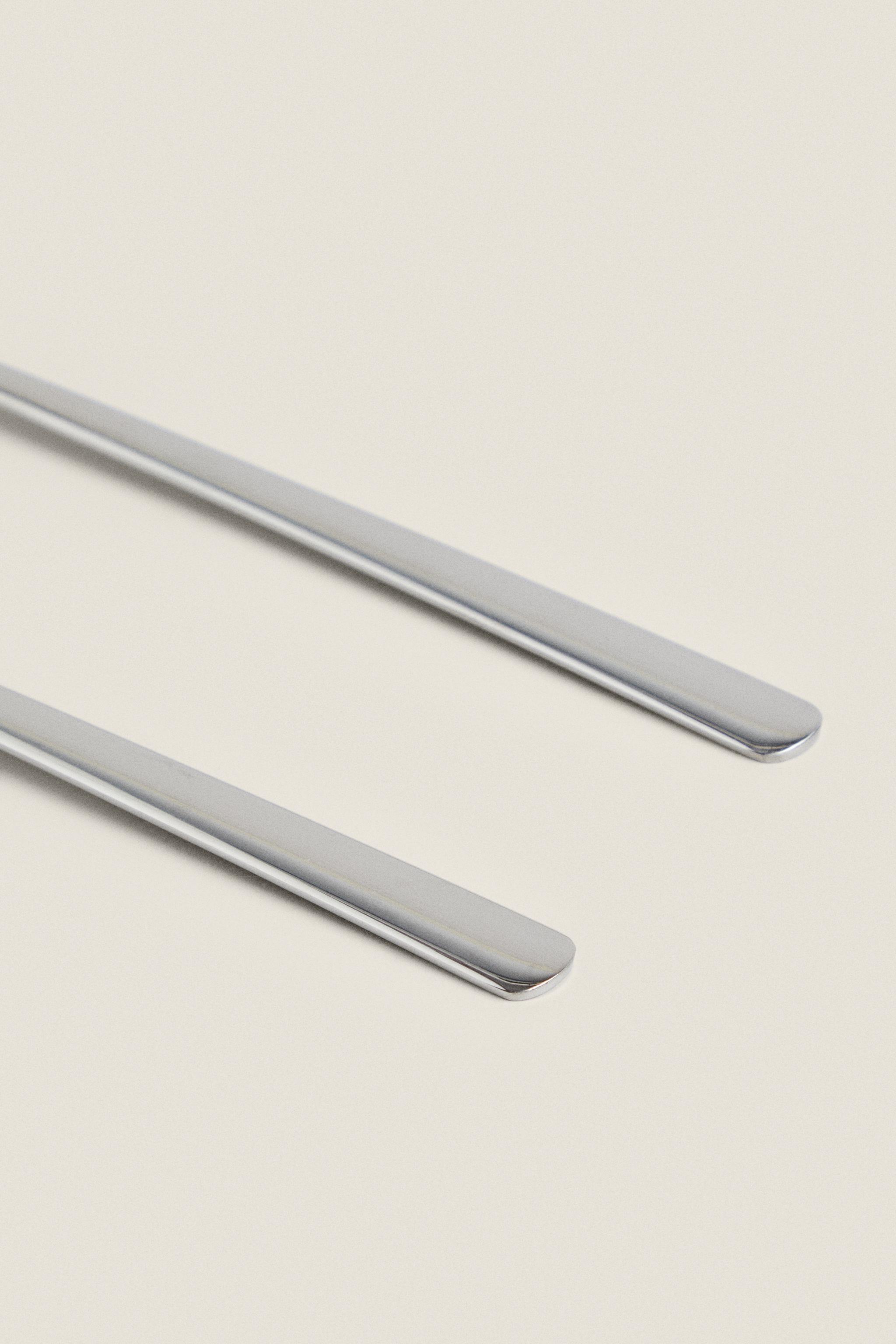 ENSEMBLE COUVERTS À SALADE ACIER BRILLANT (LOT DE 2)